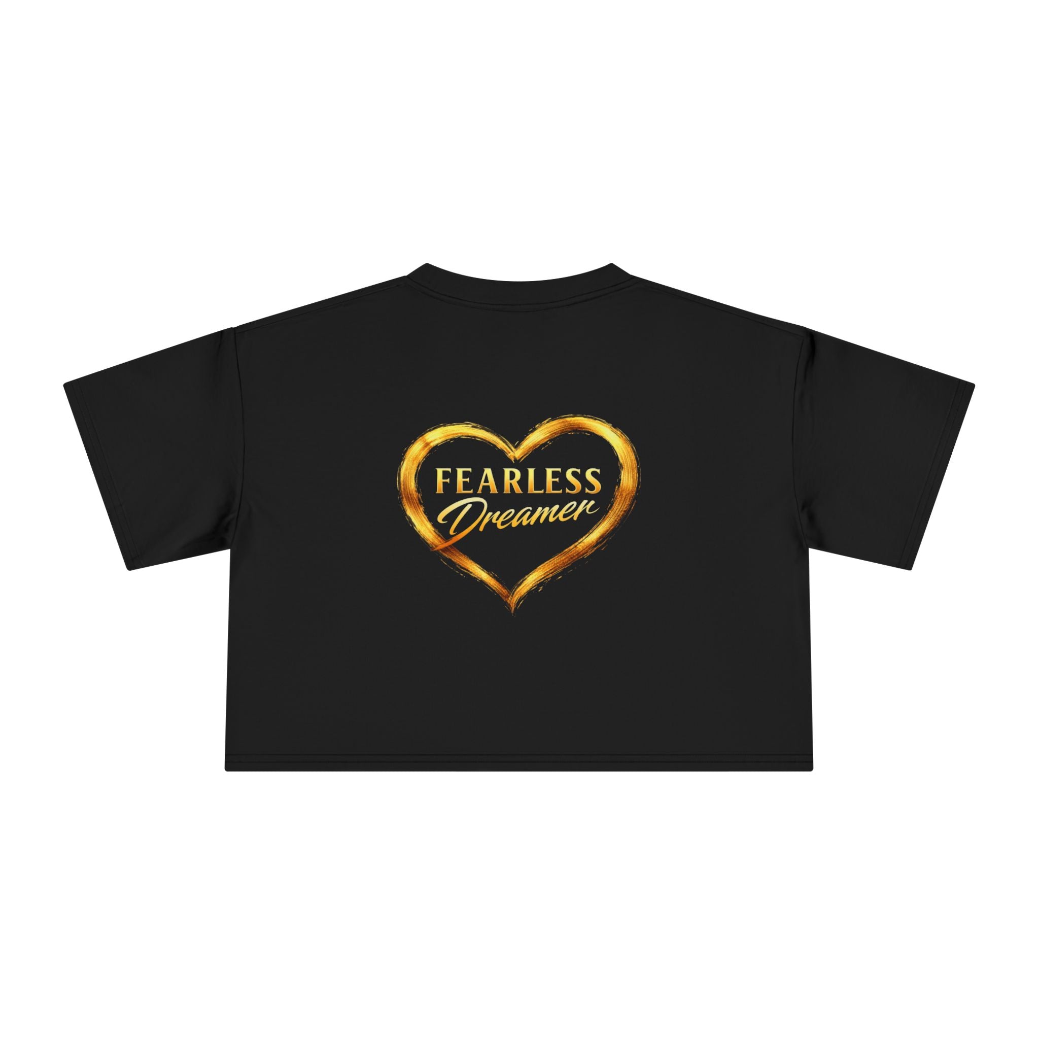 Crop Tee — Fearless Dreamer - Gold