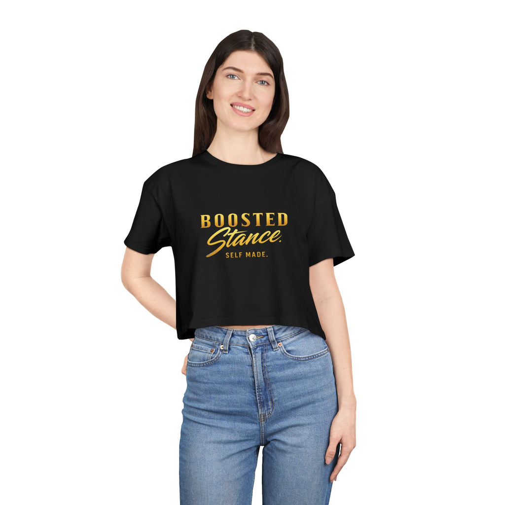 Crop Tee — Fearless Dreamer - Gold