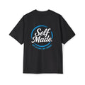Oversized Tee — Self Made - Blue