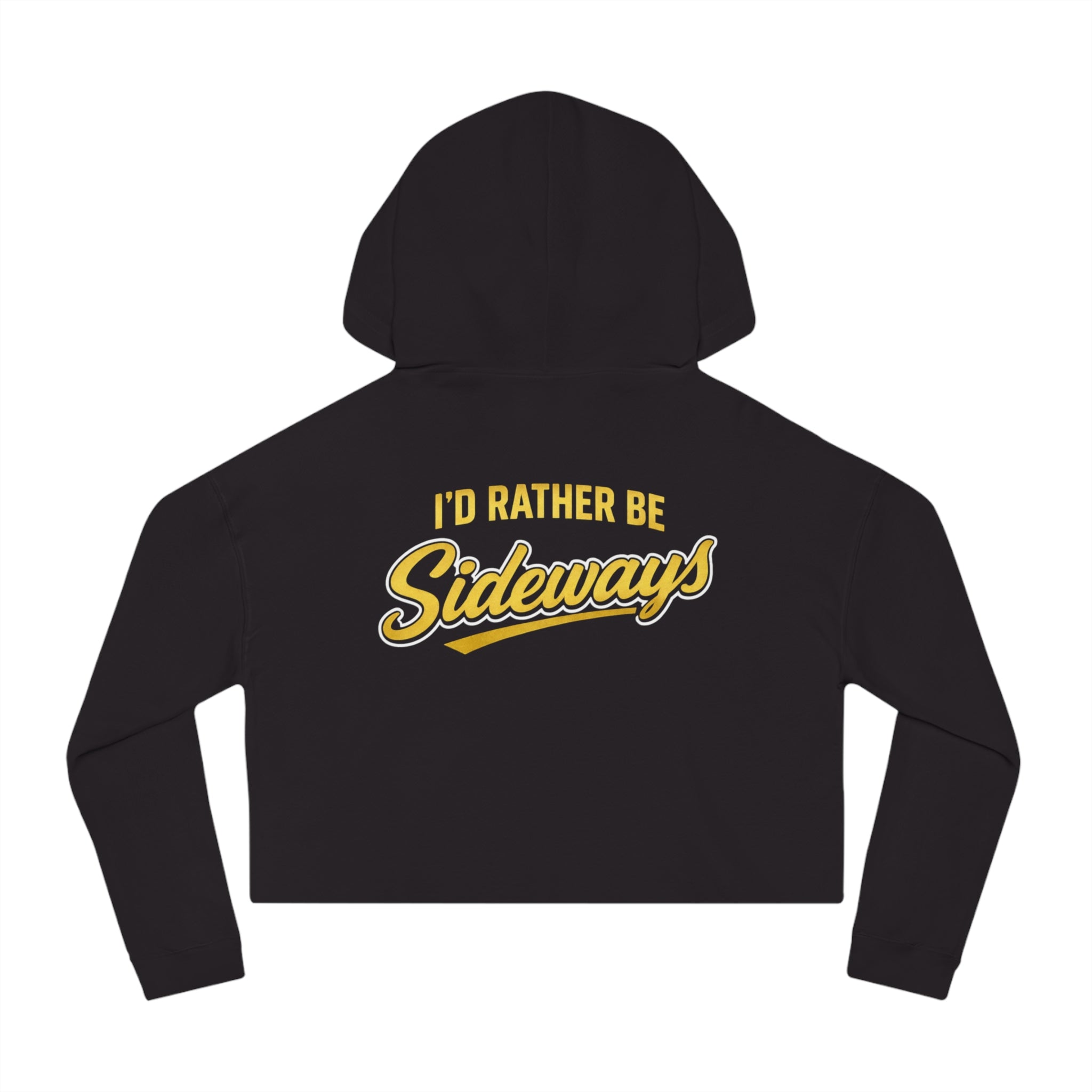 Boosted Honey Cropped Hoodie — 'I'd Rather Be Sideways' Racing Crop Top