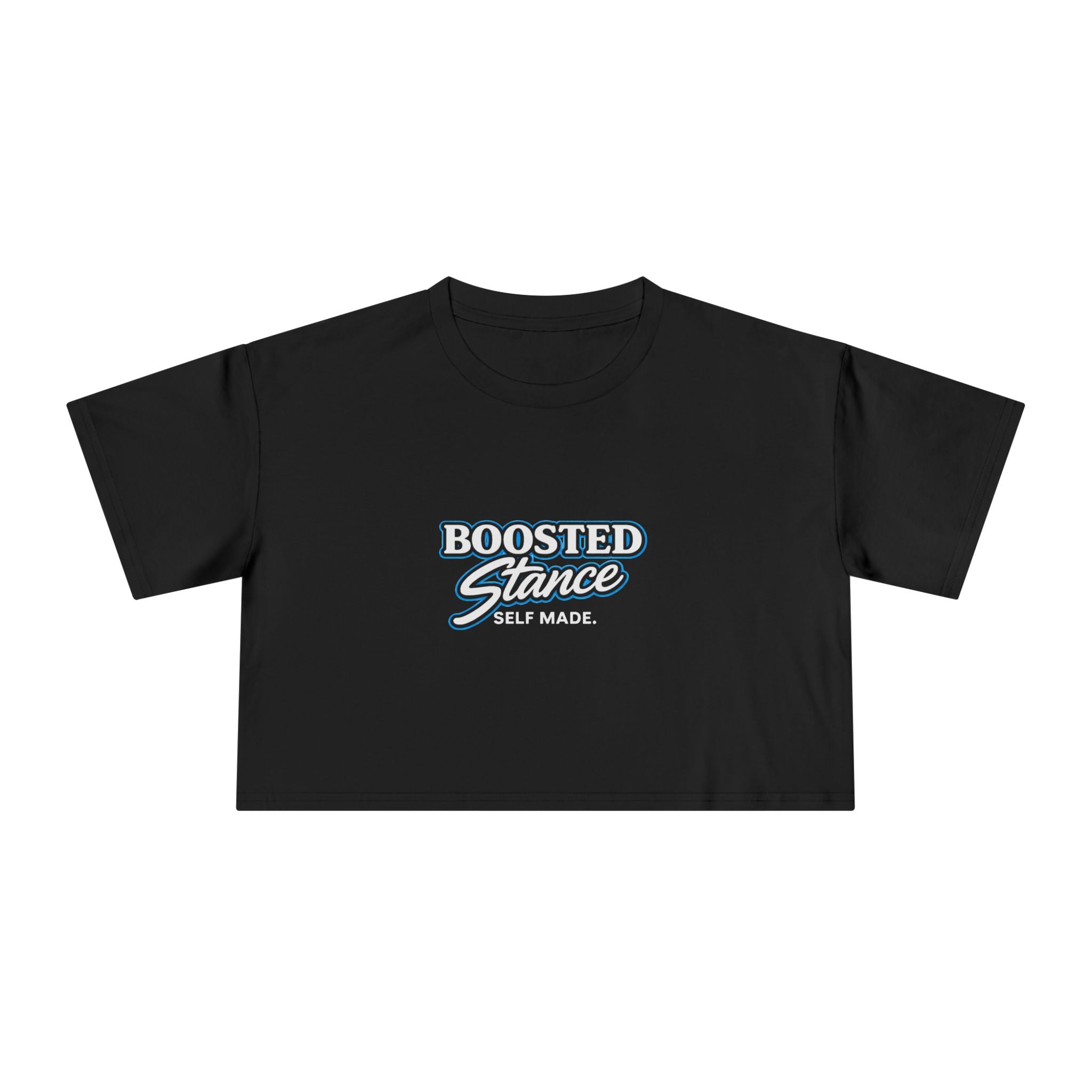 Boosted Stance Crop Tee - Turbo Blue