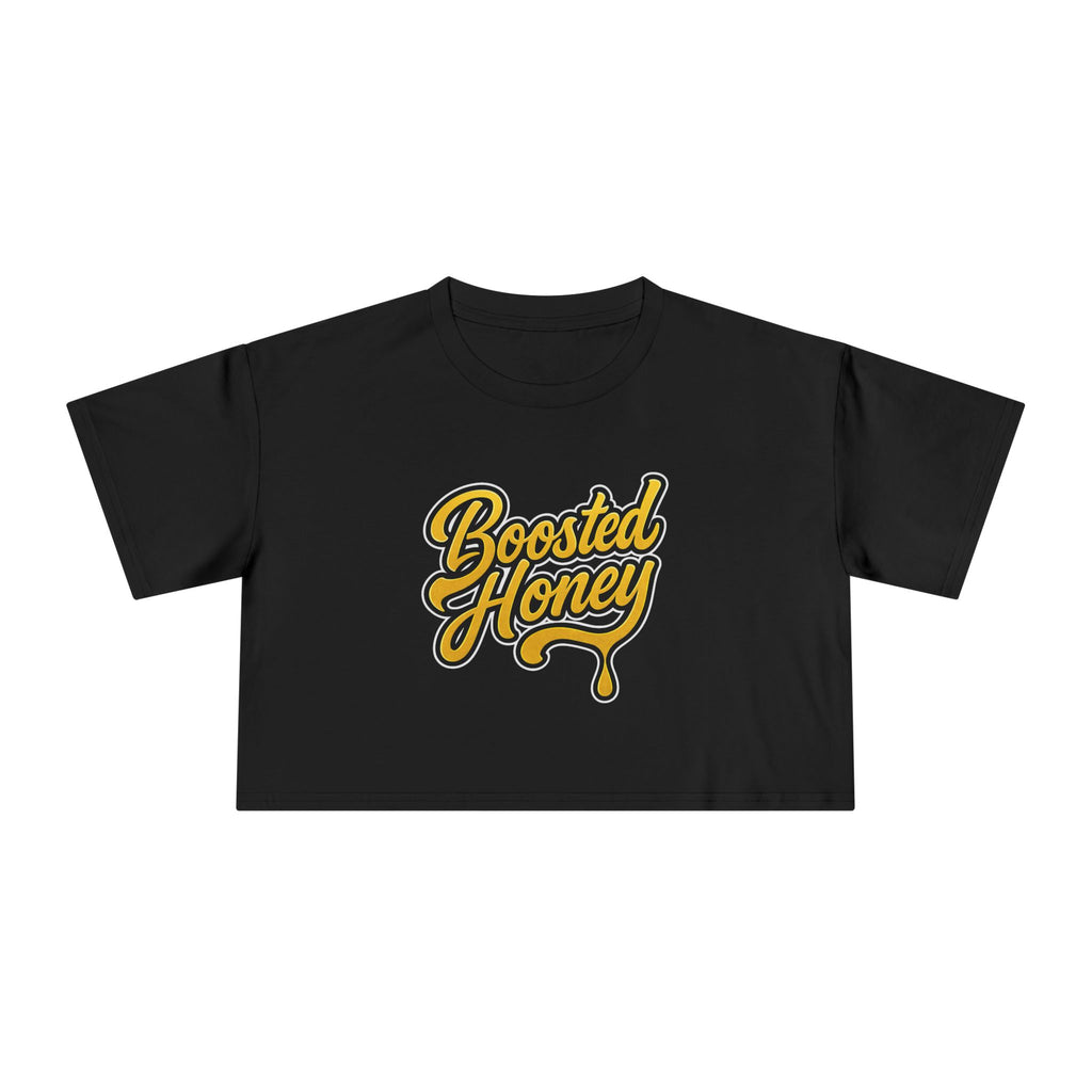Crop Tee — 'Boosted Honey' - Gold