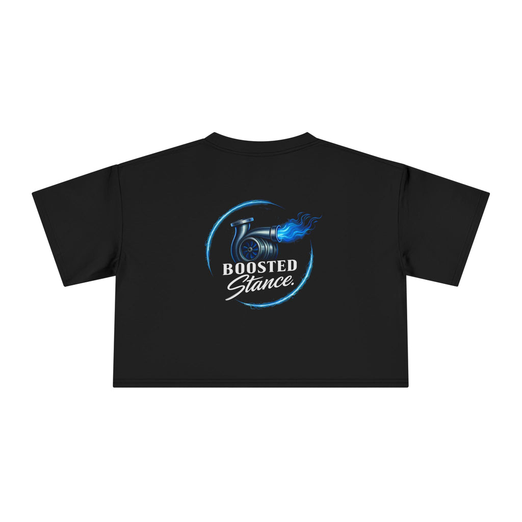 Boosted Stance Crop Tee - Turbo Blue