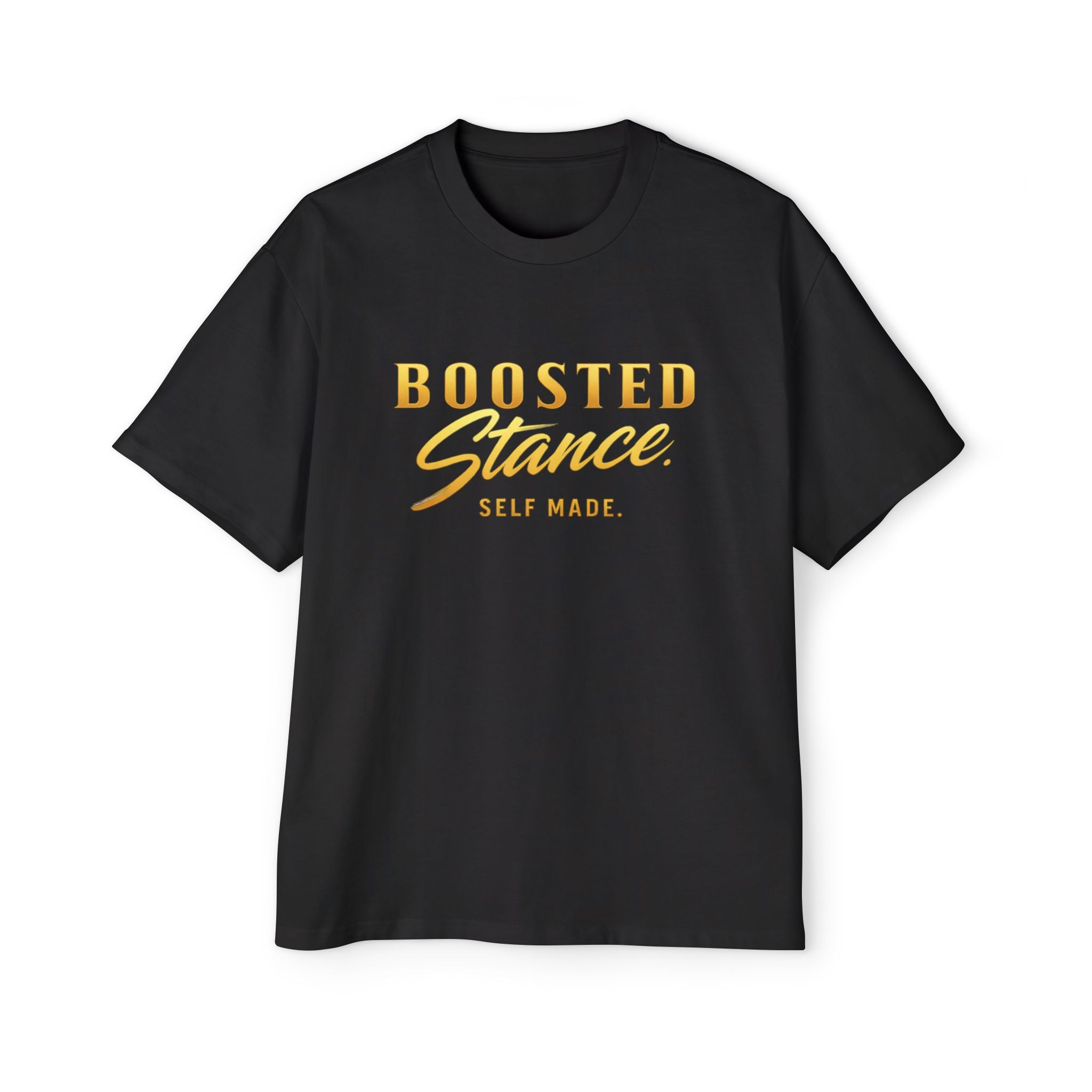 Boosted Stance "Fearless dreamer" Tee — Black & Gold