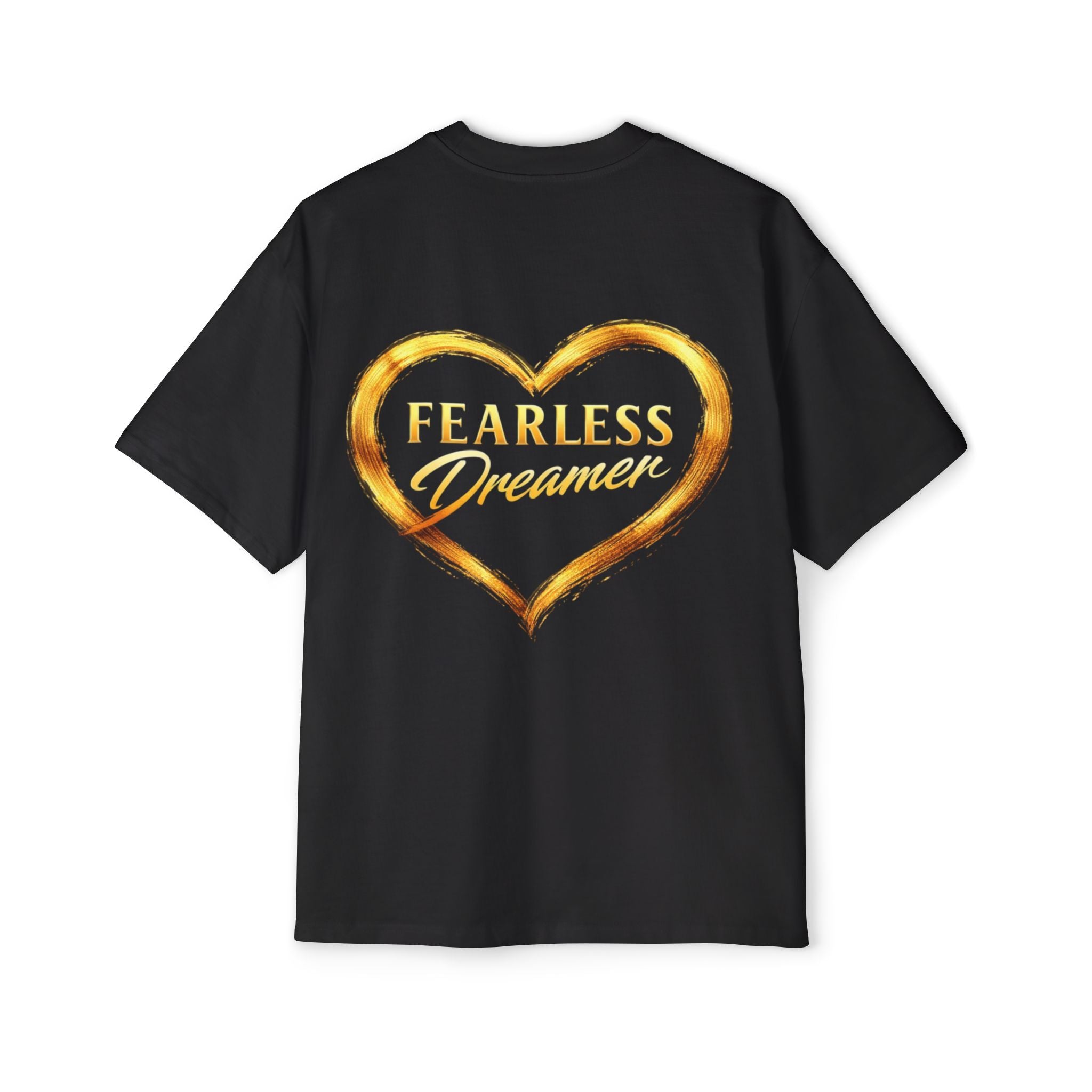 Oversized Tee — Fearless Dreamer - Gold