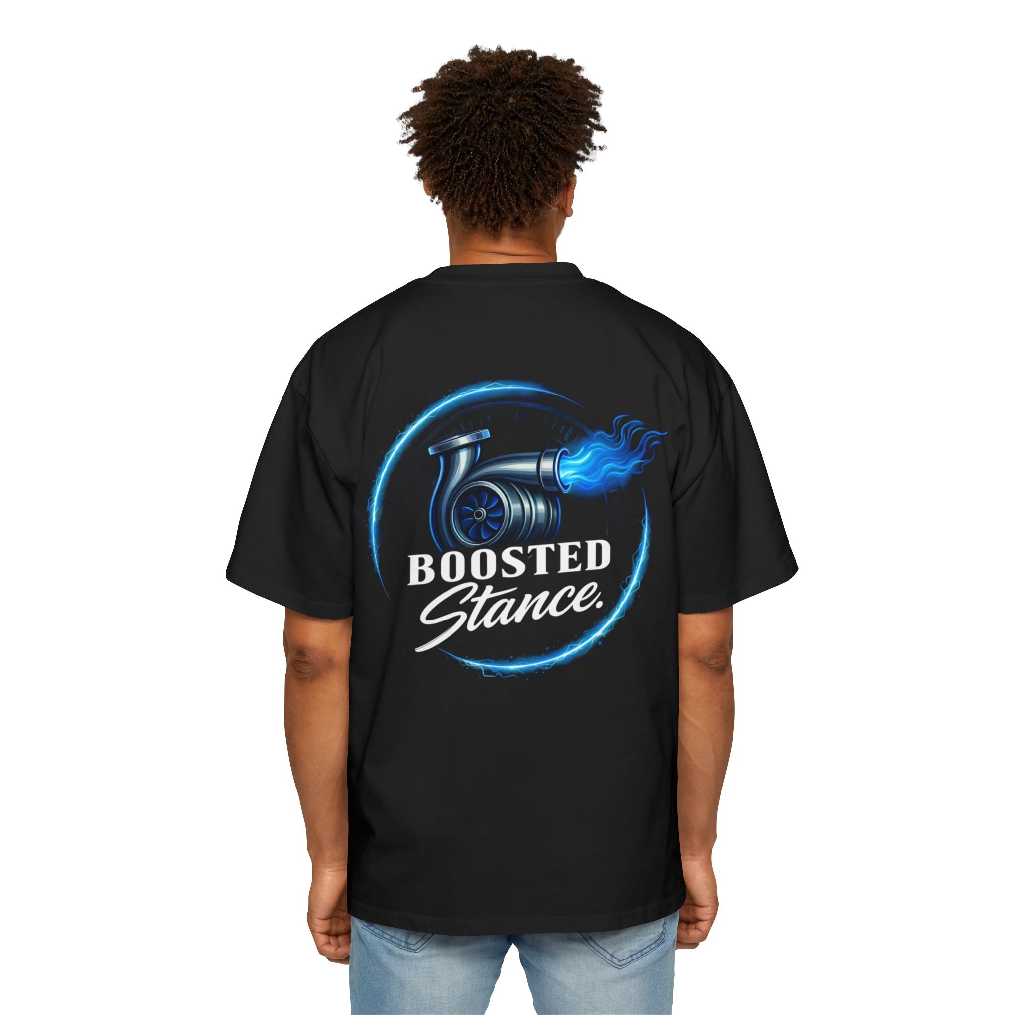 Oversized Tee — Turbo Blue
