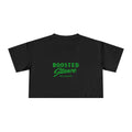 Crop Tee — Boosted Stance "I'd Rather Be Sideways" - Green