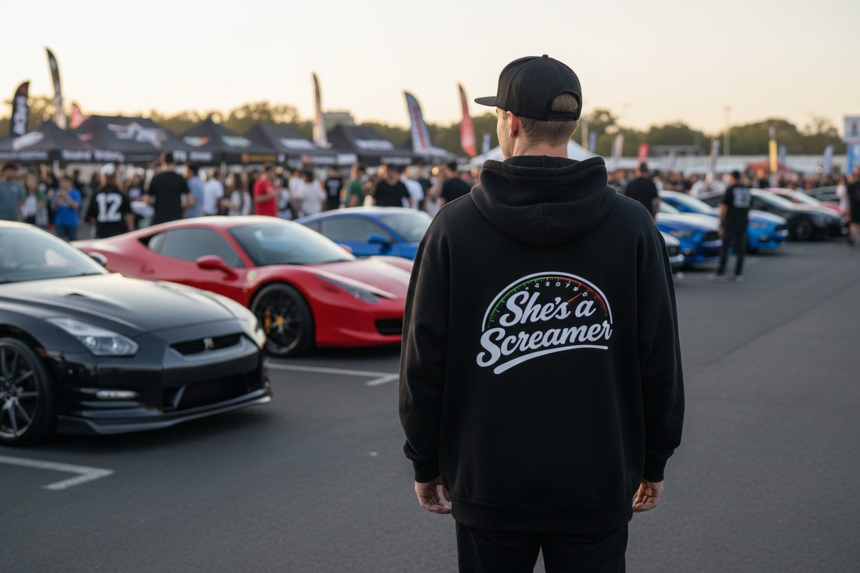 She's a Screamer Hoodie - Landscape Hero Banner